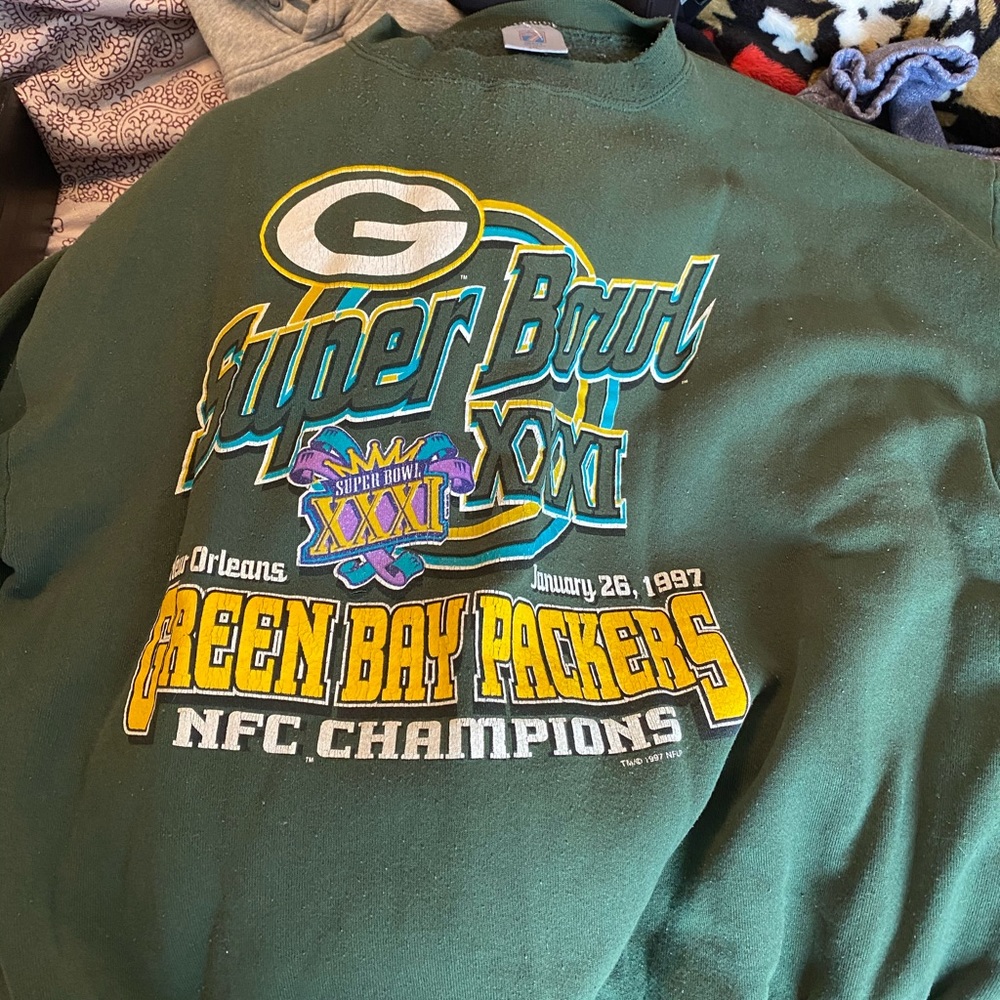 Vintage Green Bay Packer Super Bowl XXI Crew Neck